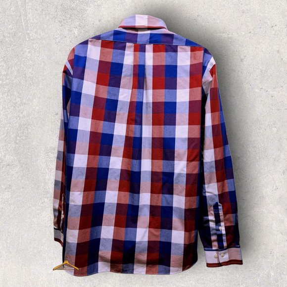 Brooks Brothers Sport Shirt - XL, Red/White/Blue Plaid **4th of July!!!** - Picture 7 of 8